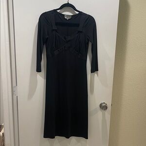 MaxMara Black Long Sleeve Dress